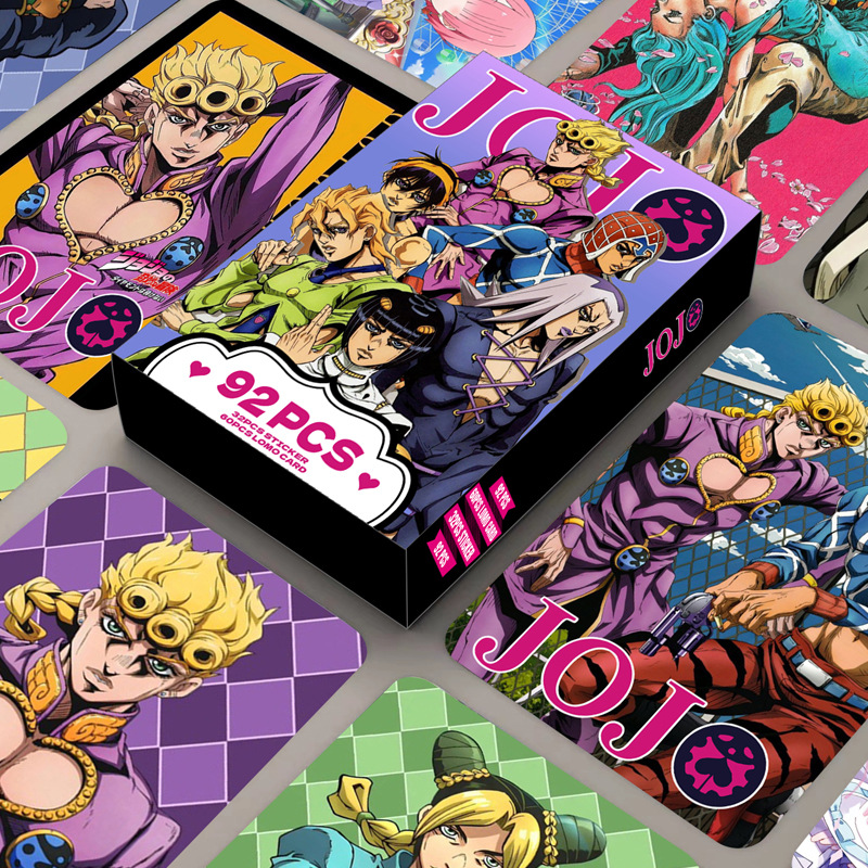 92PCS Photo Cards JOJO Double- - огляд і ціна Jojo Anime Merchandise