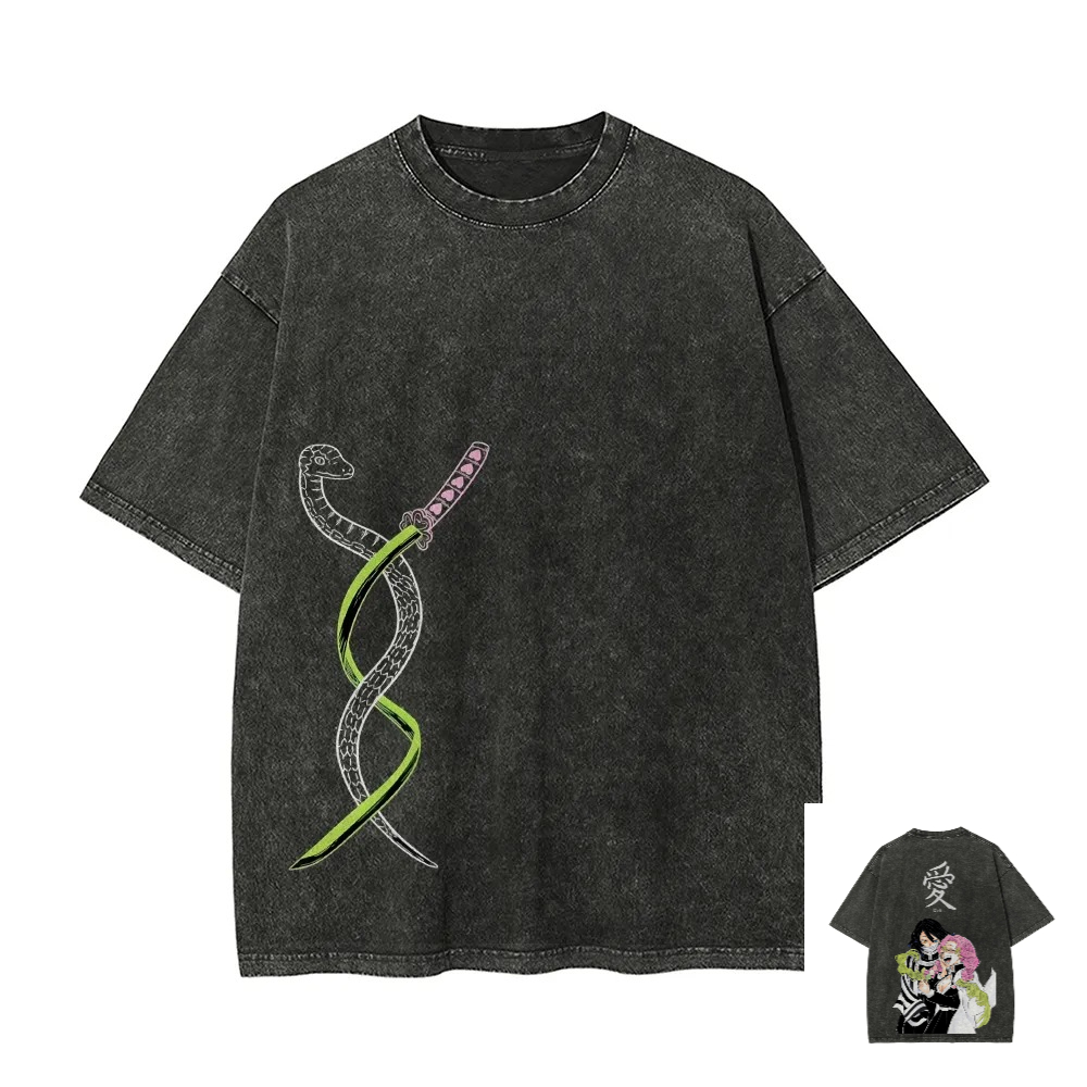 Kimetsu No Yaiba Washed T-Shir - огляд і ціна Anime Merchandise Shop