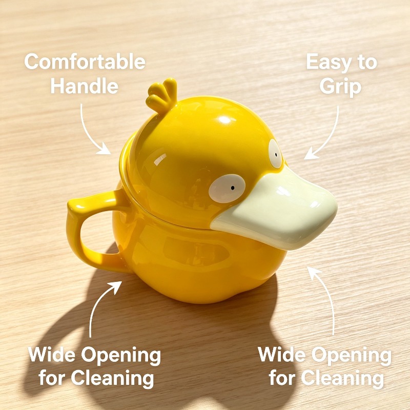 Creative Psyduck House Ceramic - огляд і ціна Anime Merchandise Mugs