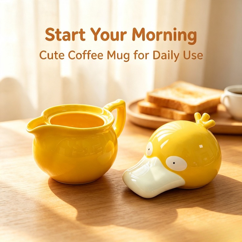 Creative Psyduck House Ceramic - огляд і ціна Anime Merchandise Mugs