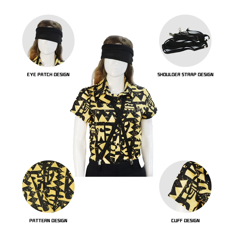 Eleven Yellow Shirt Belts Cosp - огляд і ціна Anime Merchandise Clothes